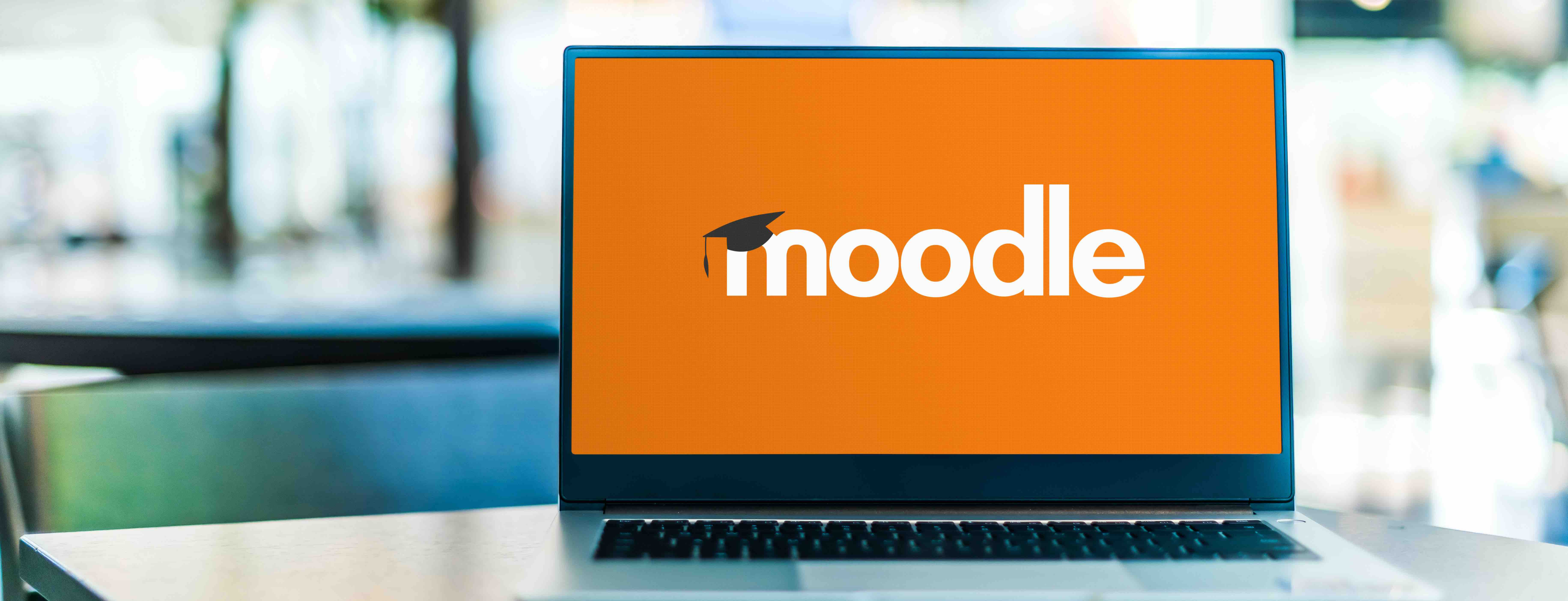 Moodle laptop logo